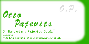 otto pajevits business card